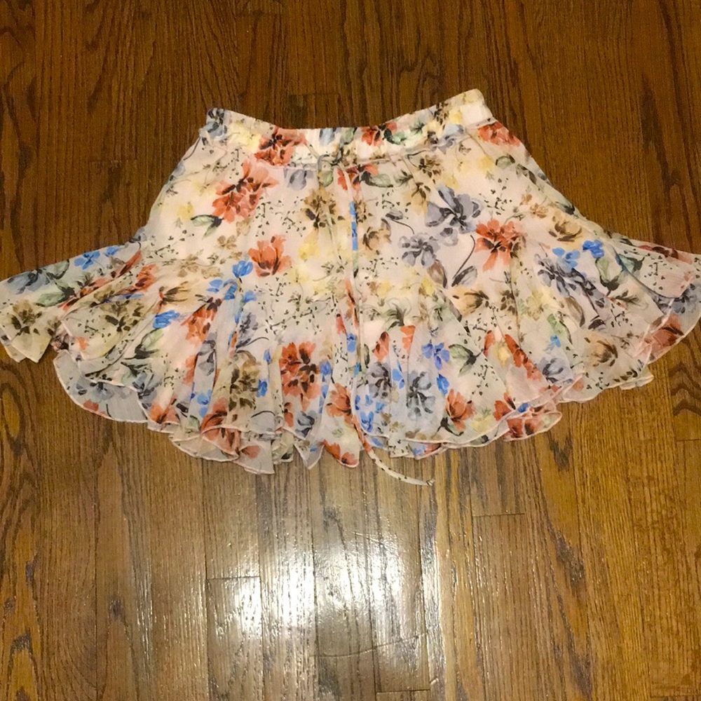 Olivaceous Floral skirt